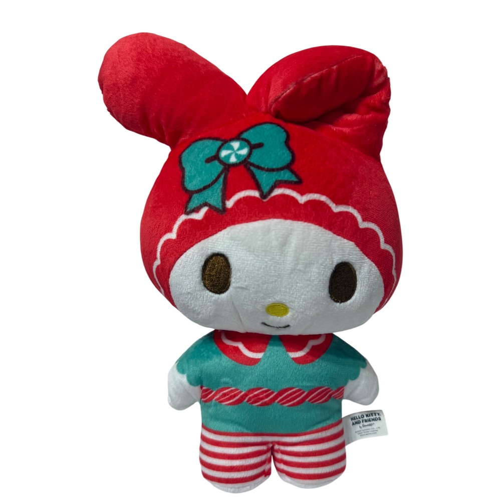 Sanrio My Melody Holiday Peppermint Plush Red Teal 11 inch Jazwares HKT0584
